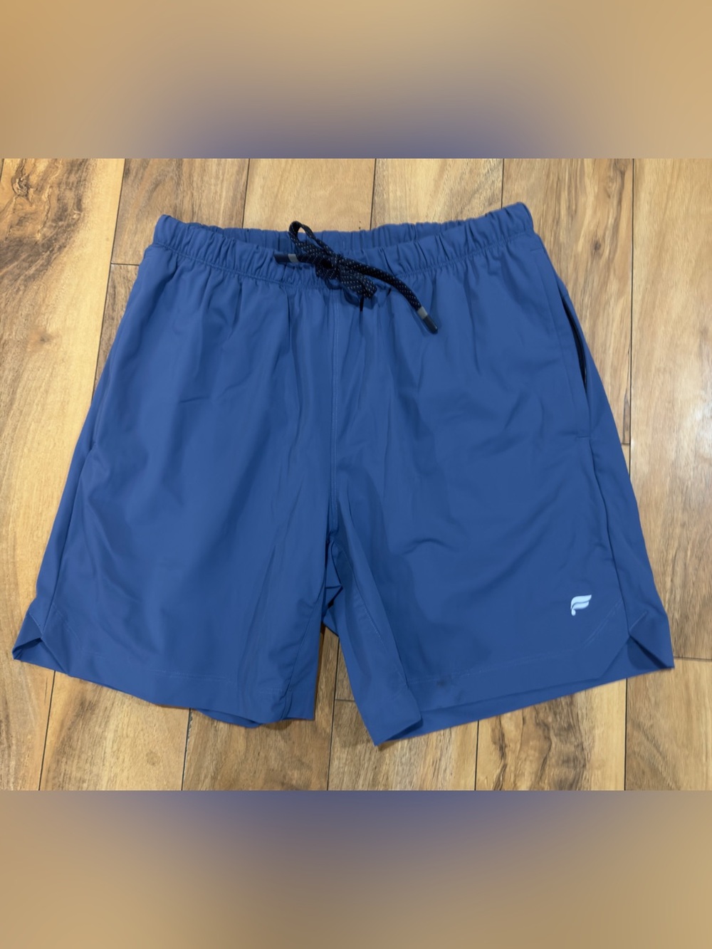 Fabletics Men’s The One Short 6” Blue Athletic Running Gym Shorts Athleisure